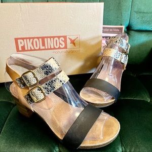 Pikolinos Cleopatra Stacked Heel Sandal